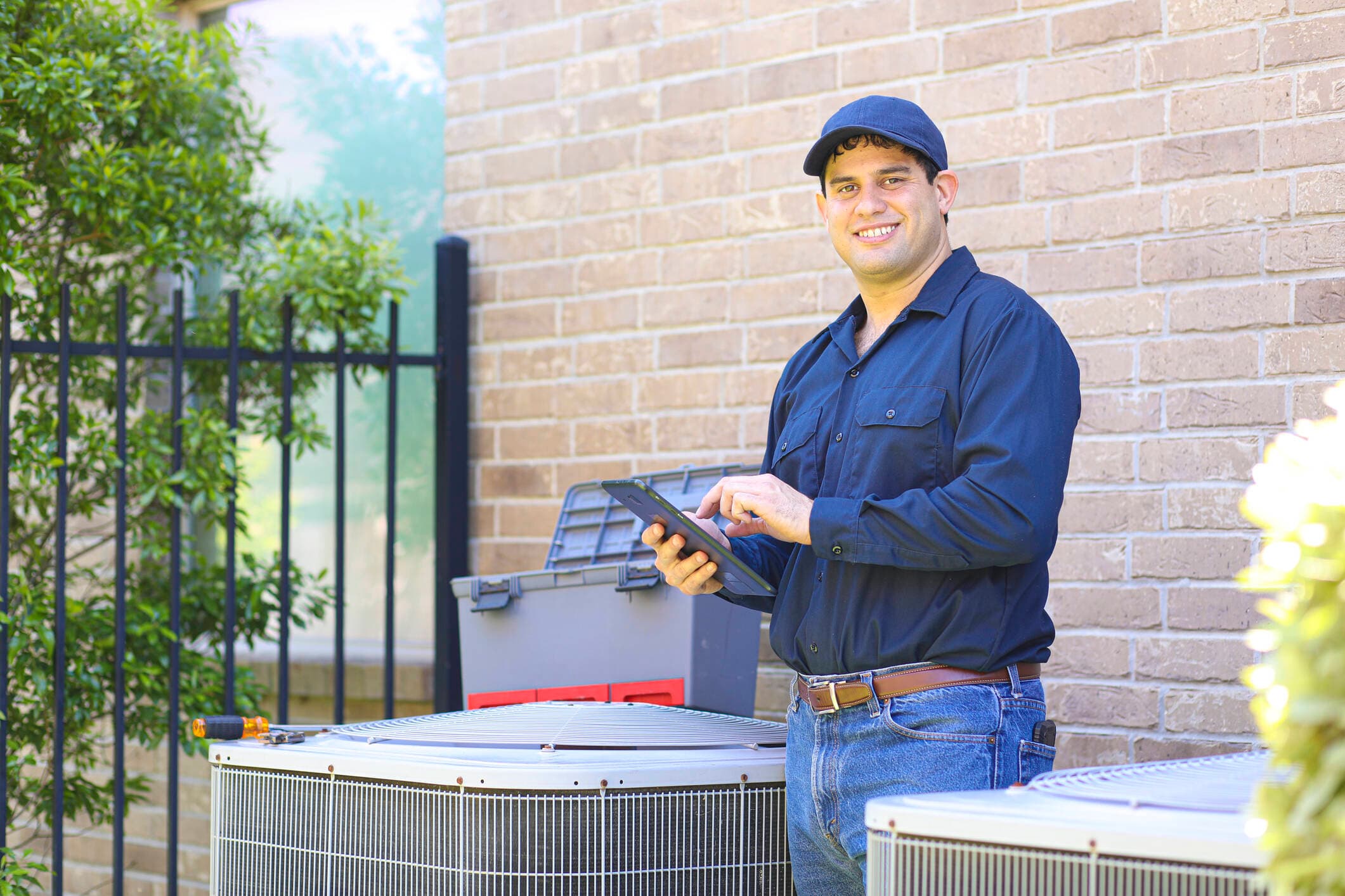 HVAC crew at work
