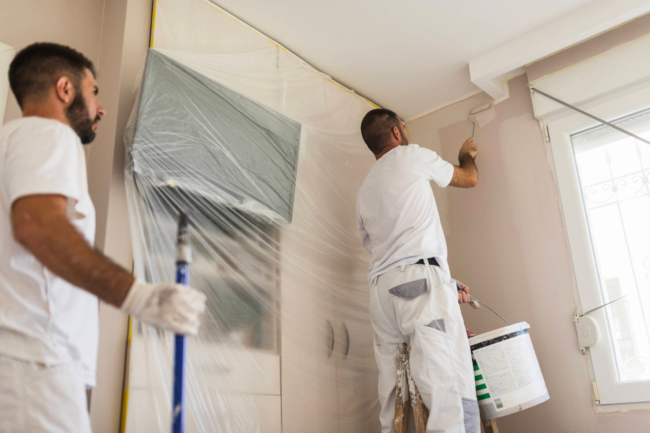 Painting crew at work