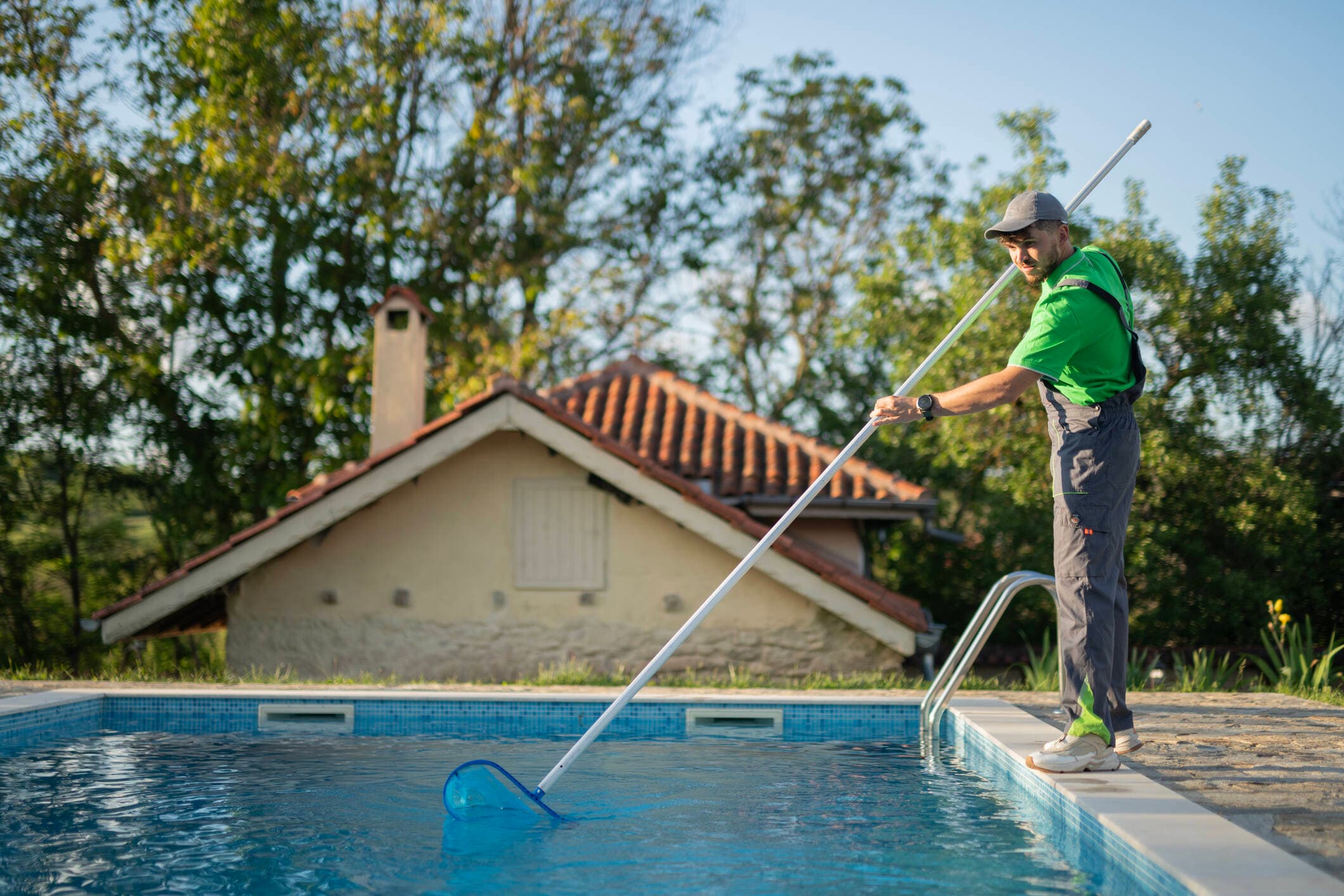 Pool & Spa Services crew at work