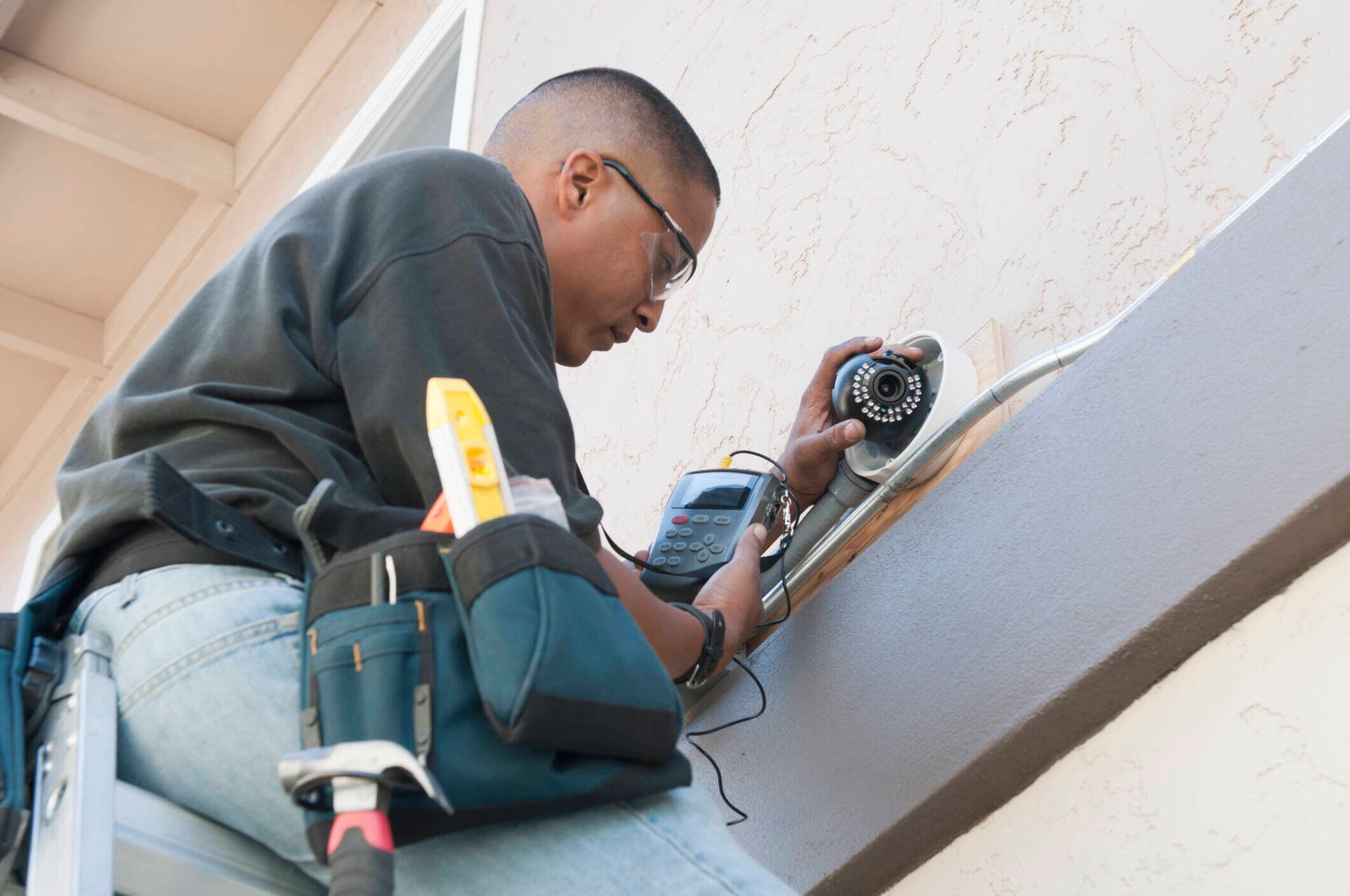 Security Systems crew at work
