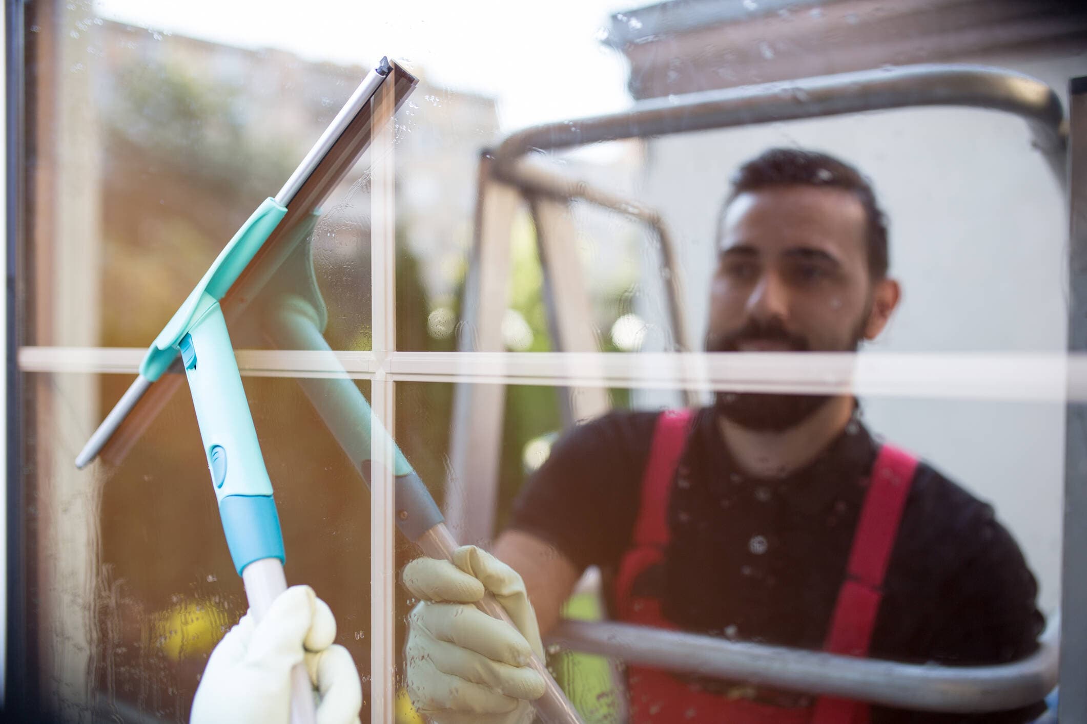 Window Cleaning crew at work