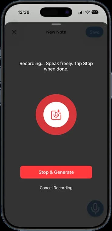 FieldOpsPro app — AI job notes